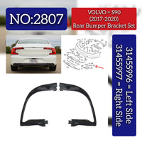 Rear Bumper Bracket Left 31455996 Right 31455997 Compatible With VOLVO S90 (2017-2020) Tag No.2807