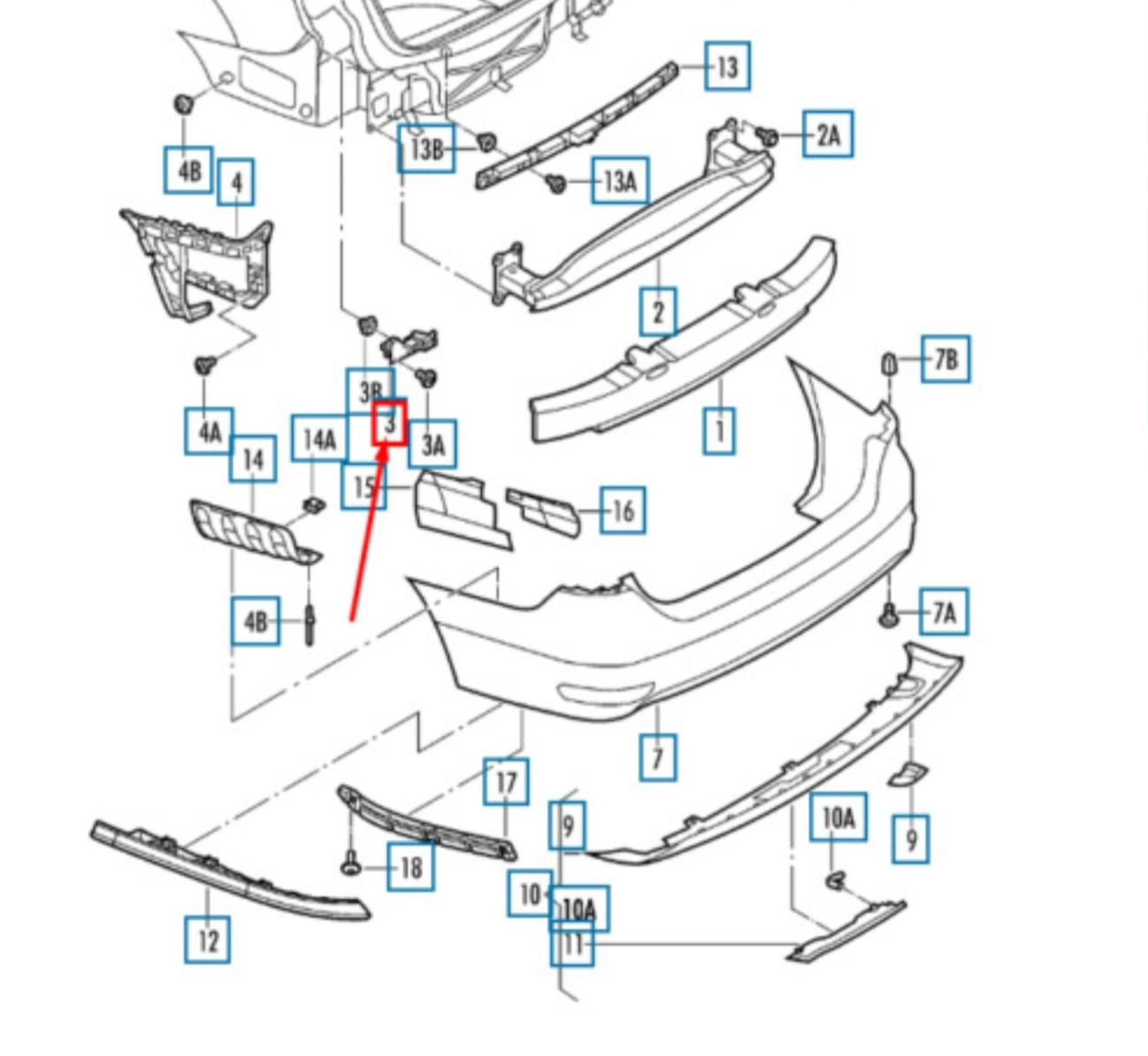 Rear Bumper Bracket Left 16D807393A Right 16D807394A Compatible With Volkswagen  For JETTA Tag No.284