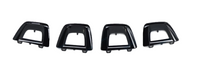 Front Bumper Chrome (Glossy Black) Front Left 2538856300, Middle Left 2538856700, Middle Right 2538856800, Front Right 2538856400 Compatible With Mercedes Benz (W253) GLC-Class (2016-2019) Tag No.284