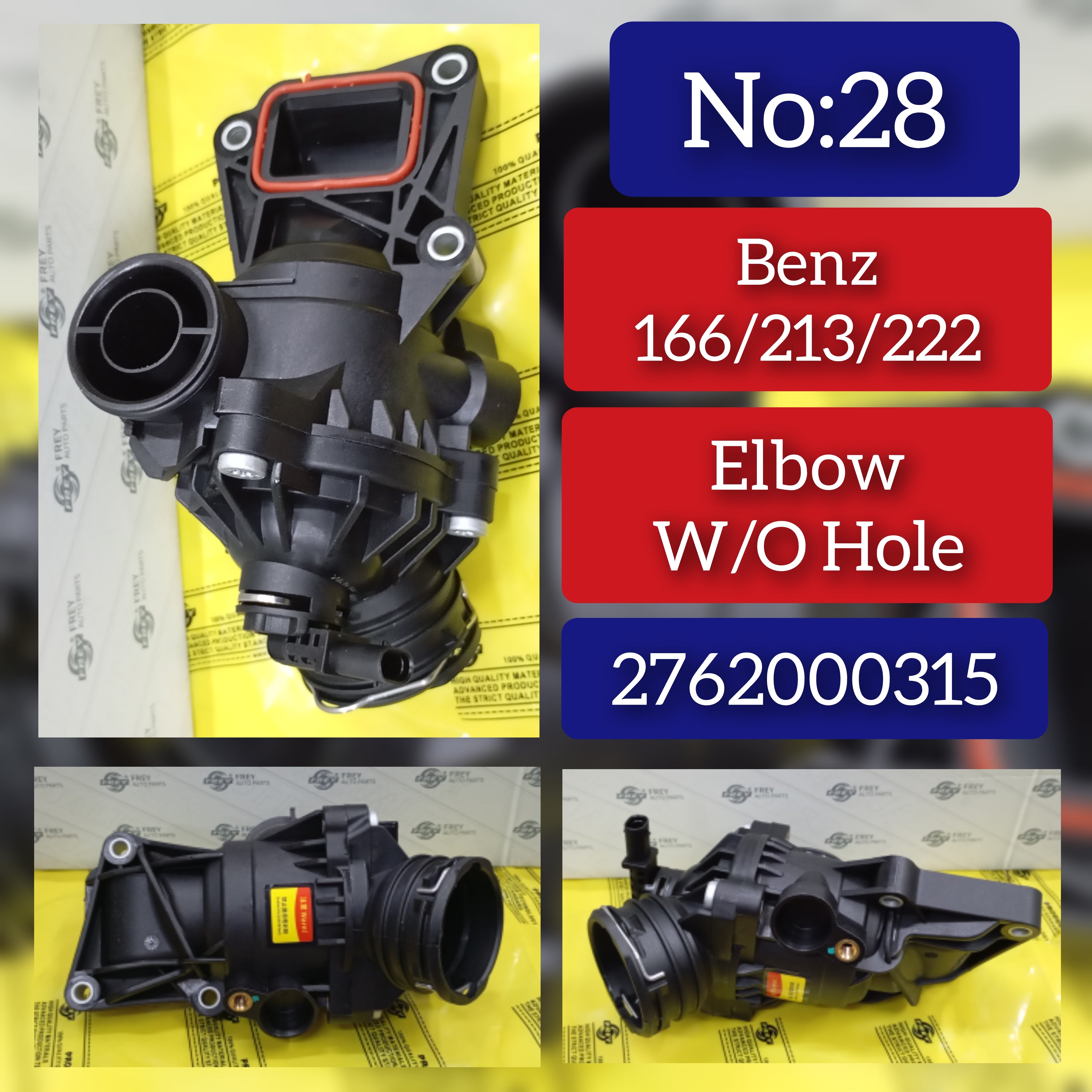Elbow (Thermostat) 2762000315  Compatible with  MERCEDES-BENZ C-CLASS (W205) & GLC (X253) & GLE (W166) & SLC (R172) Tag No.28