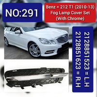 Fog Lamp Cover With Chrome Left 2128851523 & Right 2128851623 A2128851523 Compatible With MERCEDES-BENZ E-CLASS W212 2010-2013 Tag -291