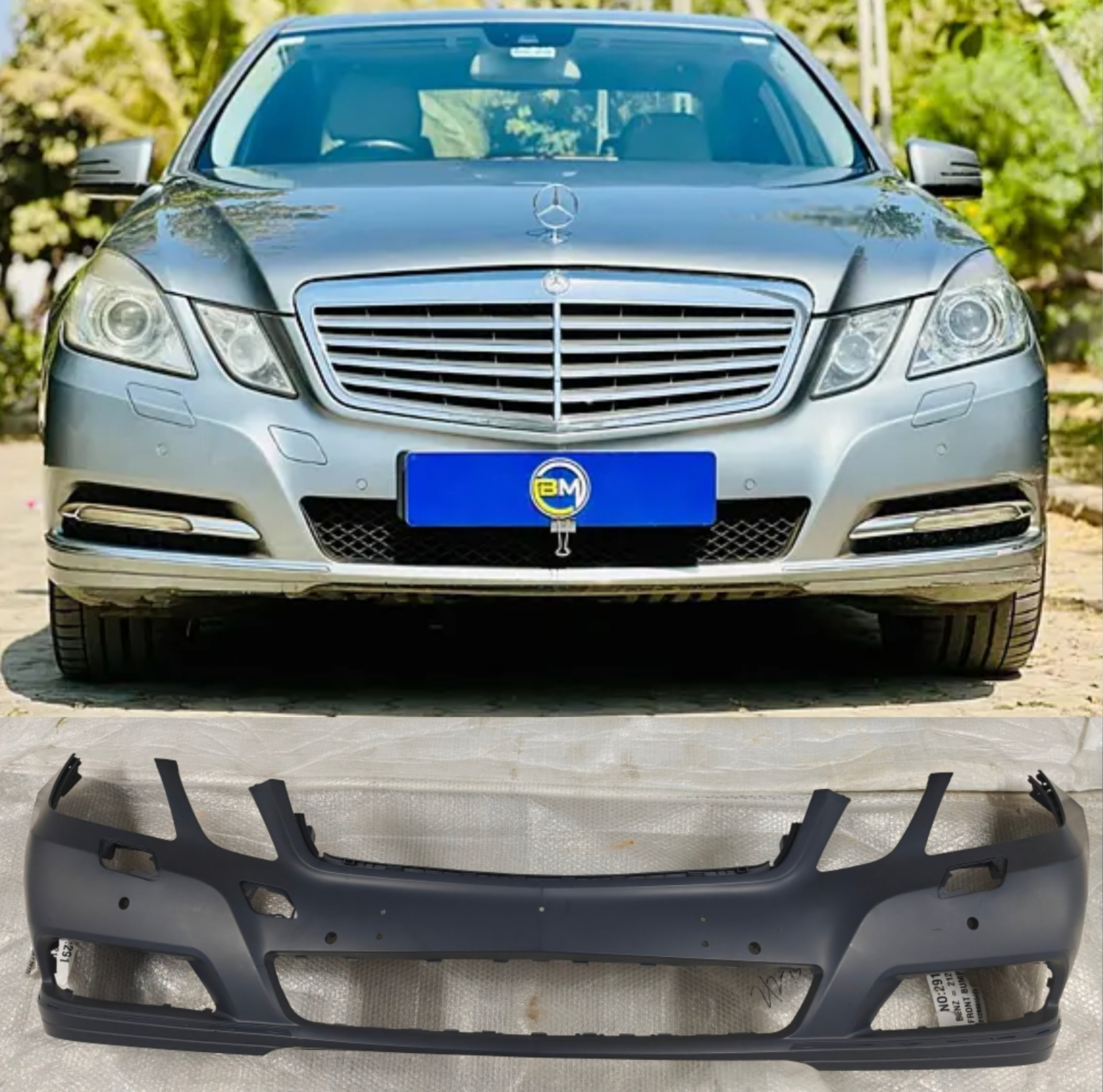 Complete Front Bumper A2128801540 2128801540 Compatible With MERCEDES-BENZ E-CLASS (W212) (2009-2012) Tag No.291