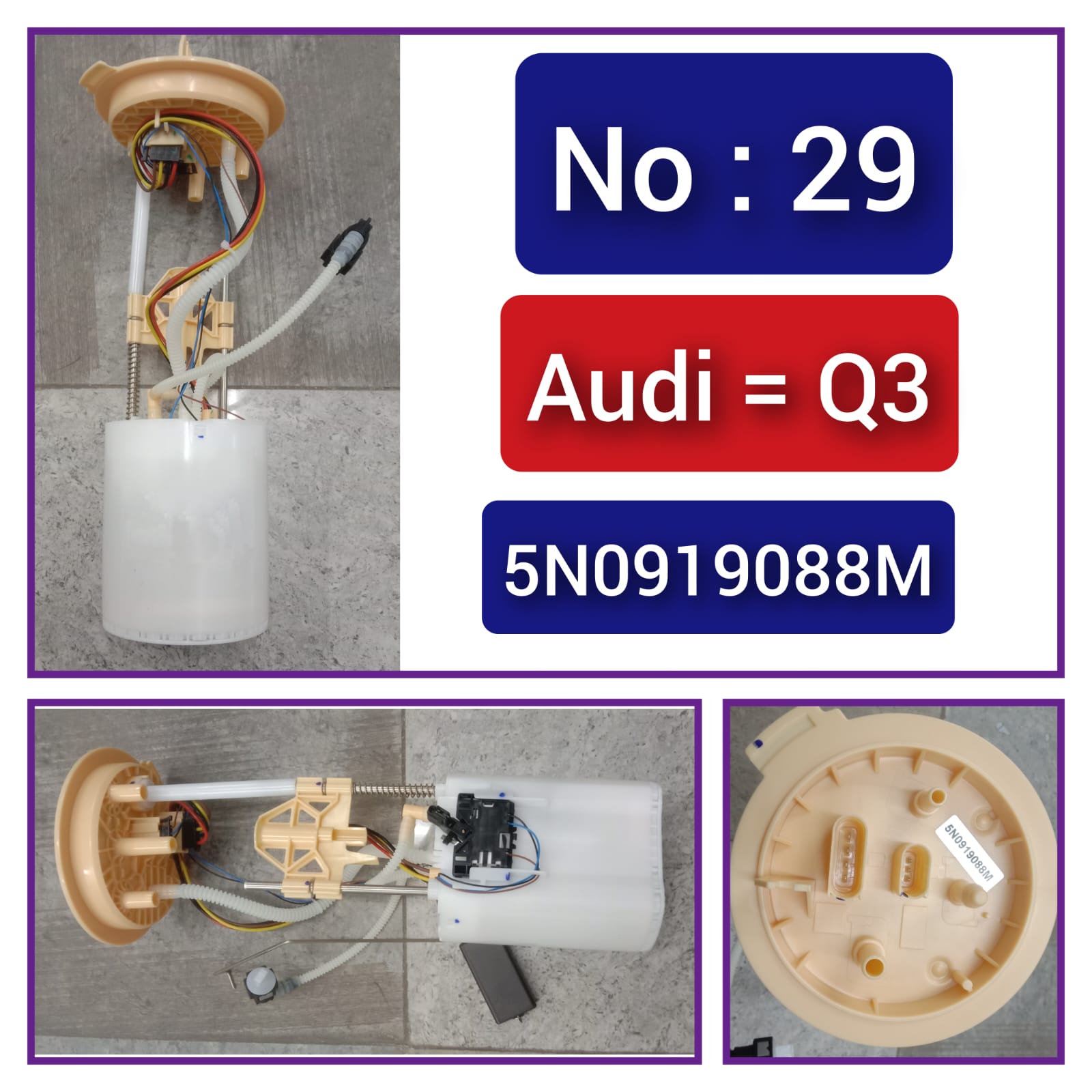 Fuel Pump Assembly 5N0919088L 5N0919088J 5N0919088M 5N0919088N 5N0919088Q for Audi Q3 Tag-F-47
