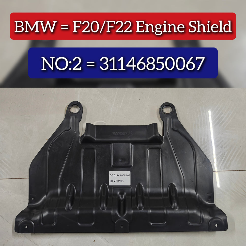 Engine Shield 31146850067 Compatible With BMW F20 F22 Tag No.02