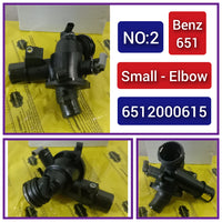 Engine Coolant Thermostat Housing 6512000615  6512001215 6512001500 6512001715 6512002800 For MERCEDES-BENZ C-CLASS W204 & E-CLASS W212 Tag-E-02