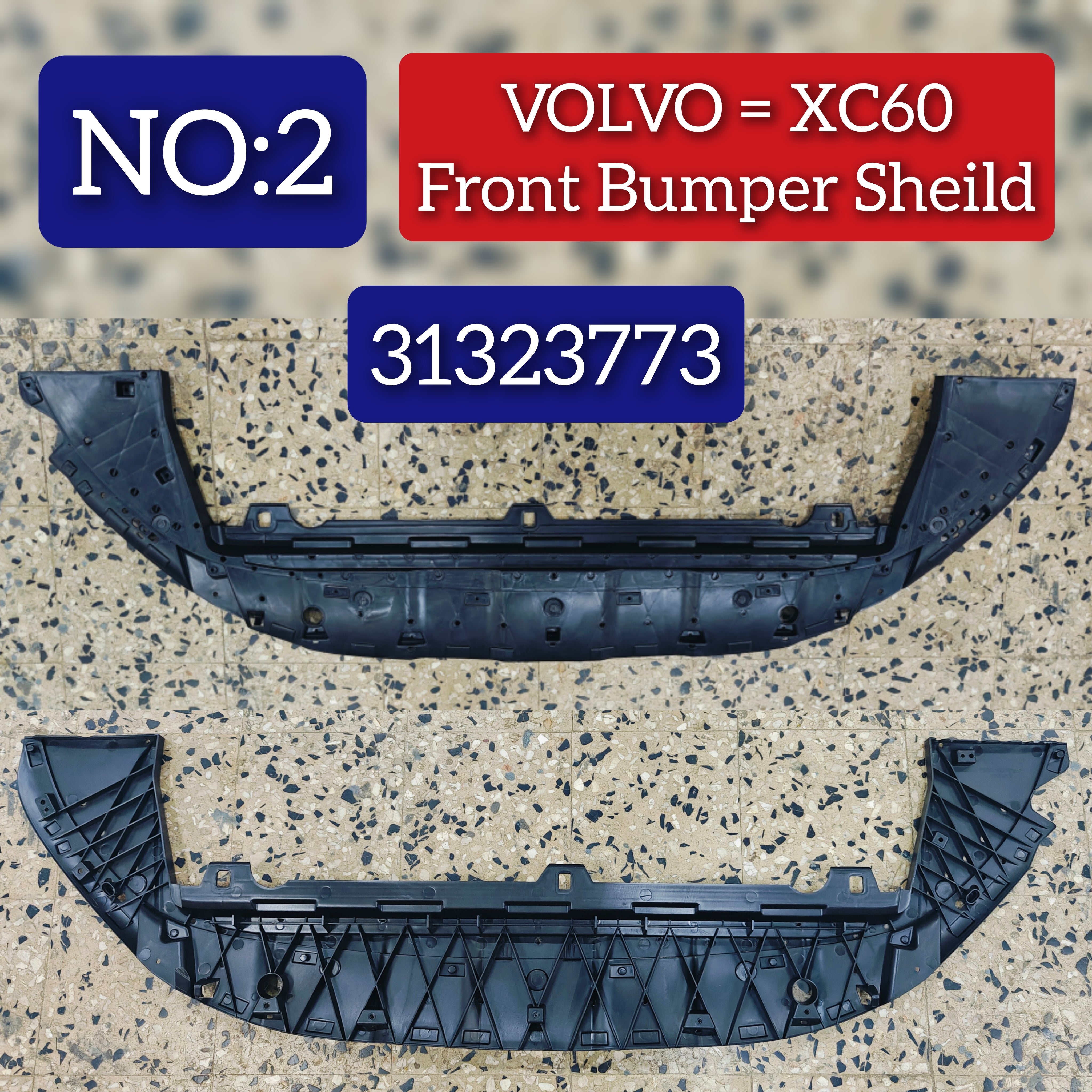 Front Bumper Sheild 31323773 Compatible With VOLVO XC60 I SUV (156) (2014-2017) Tag No.2