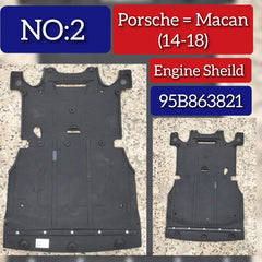 Bumper Spoiler Guard Front Splash Shield 95B863821  Compatible with Porsche Macan Tag No.2