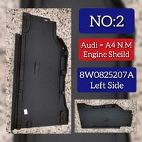 Left Side Underbody Side Shield  8W0825207A Compatible With AUDI A4 B9 (8W2, 8WC) | A4 / S4 Tag No.2