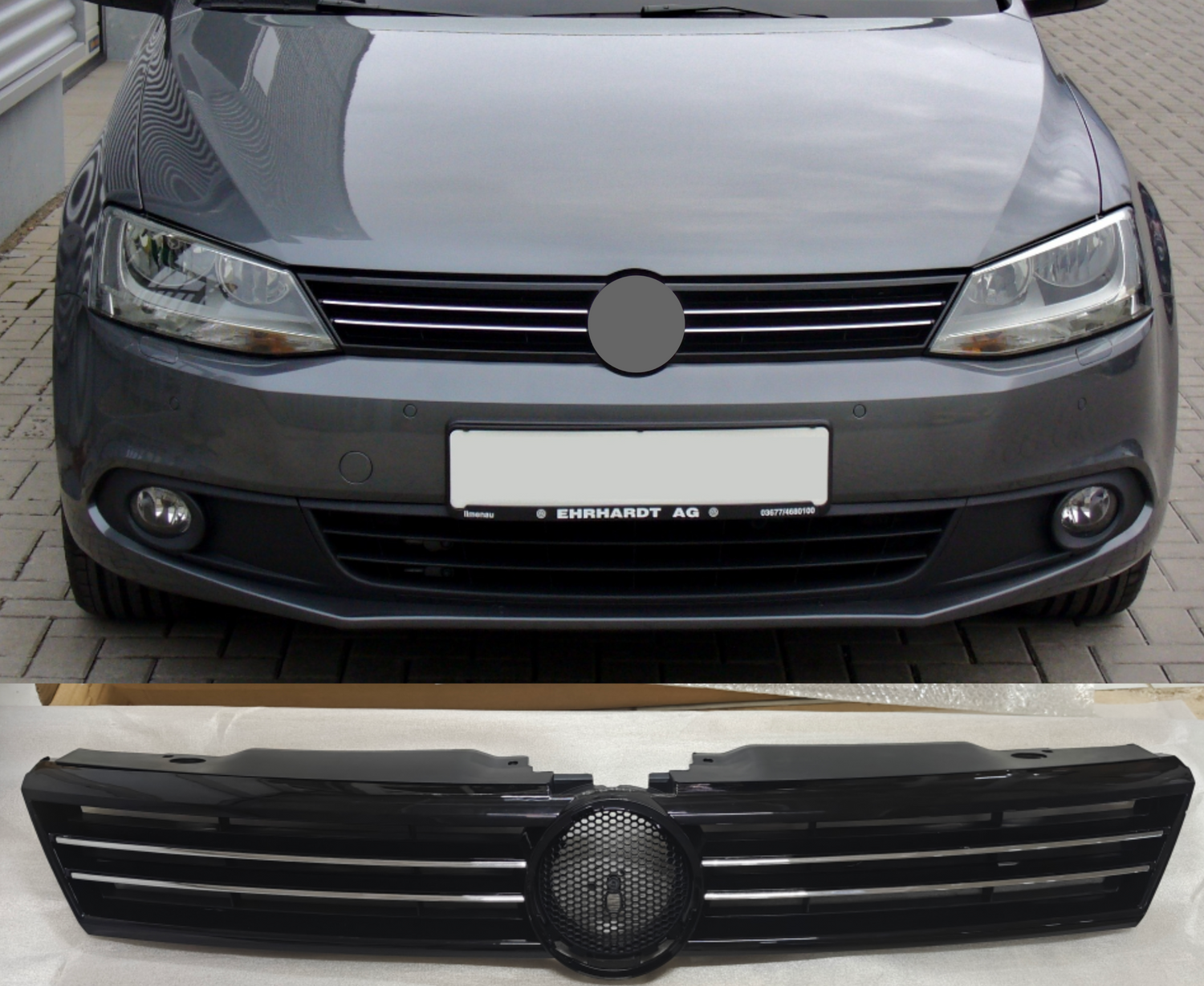 Front Bumper Show Grill 5C6853653A Compatible With Volkswagen  For JETTA Tag No.2