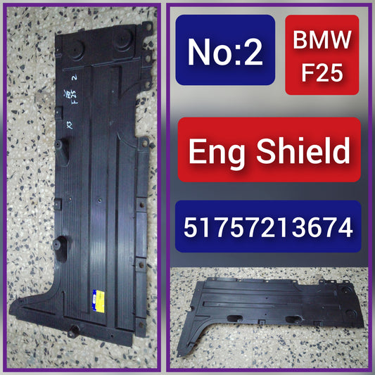 Rear Engine Splash Shield 51757213674 Compatible with BMW X3 F25 Tag No.2