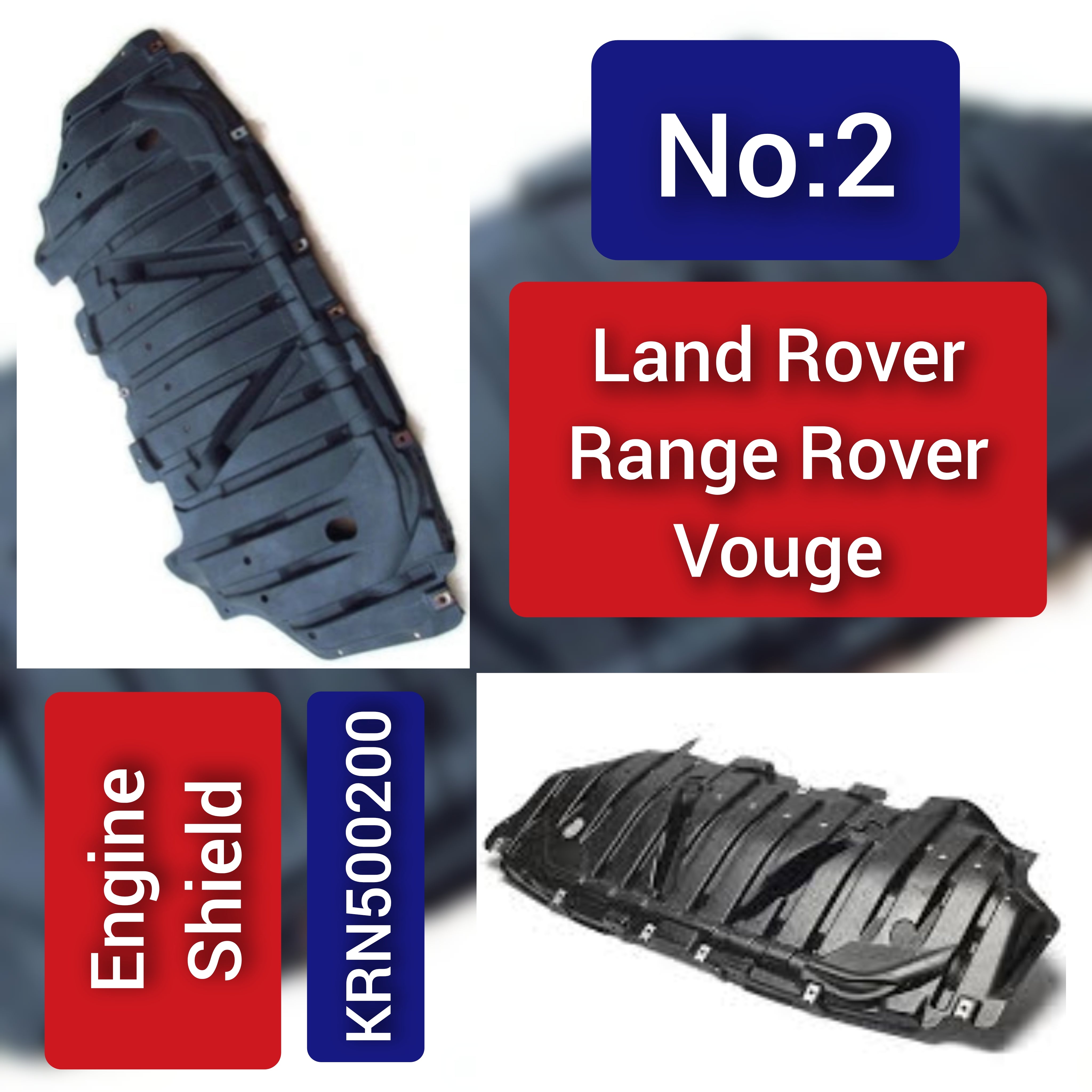 Engine Sheild KRN500200 Compatible With Land Rover Range Rover Vogue - L322 (2009-2012) Tag No.2