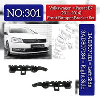 Front Bumper Bracket Left 3AD807183 Right 3AD807184 Compatible With Volkswagen  For Passat B7 Tag No.301