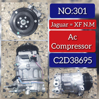 AC Compressor C2D38695 C2D45382 C2D56291 T2P1159 Compatible With JAGUAR XF (X260) Tag no.301