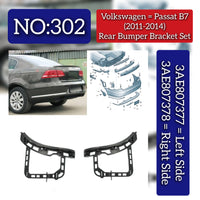 Rear Bumper Bracket Left 3AE807377 Right 3AE807378 Compatible With Volkswagen  For Passat B7 Tag No.302