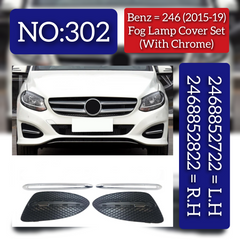 Fog Lamp Cover Right 2468852822 & Left 2468852722 A2468852722 Compatible With MERCEDES-BENZ B-Class W246 2015-2019 Tag No.302