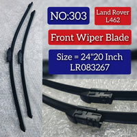 Front Wiper Blade Set (24'20 Inch) LR083267 LR083272 Compatible with LAND ROVER DISCOVERY V (L462)  & RANGE ROVER IV (L405) & RANGE ROVER SPORT II (L494) Tag No.303