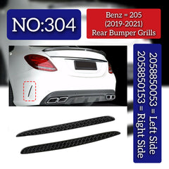 Rear Bumper Grill Left 2058850053 & Right 2058850153 Compatible With Mercedes-Benz C-CLASS W205 (2019-2021) Tag No.304