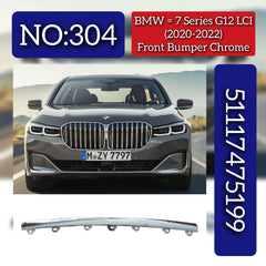Front Bumper Chrome 51117475199 Compatible With BMW 7 SERIES G12 LCI (2020-2022) Tag No.304