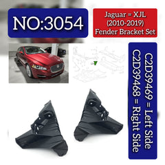 Fender Bracket Left C2D39469 & Right C2D39468 Compatible With Jaguar XJL (2010-2019) Tag No.3054