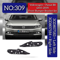 Front Bumper Bracket Left 3GD807183 Right 3GD807184 Compatible With Volkswagen PASSAT B8 (362) Tag No.309