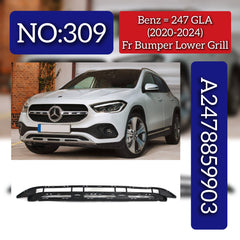 Front Bumper Lower Grill A2478859903 Compatible With Mercedes Benz 247 GLA (2020-2024) Tag No.309