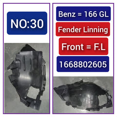 Front Left Fender Liner 1668802605 Compatible With MERCEDES-BENZ GL-CLASS W166 Tag-FEM-30