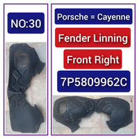 Front Right Fender Liner 95850496201 7P5809962C   Compatible With PORSCHE CAYENNE 958 Tag-FEA-30