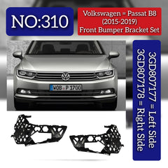 Front Bumper Bracket Left 3GD807177 Right 3GD807178 Compatible With Volkswagen PASSAT B8 (362) Tag No.310