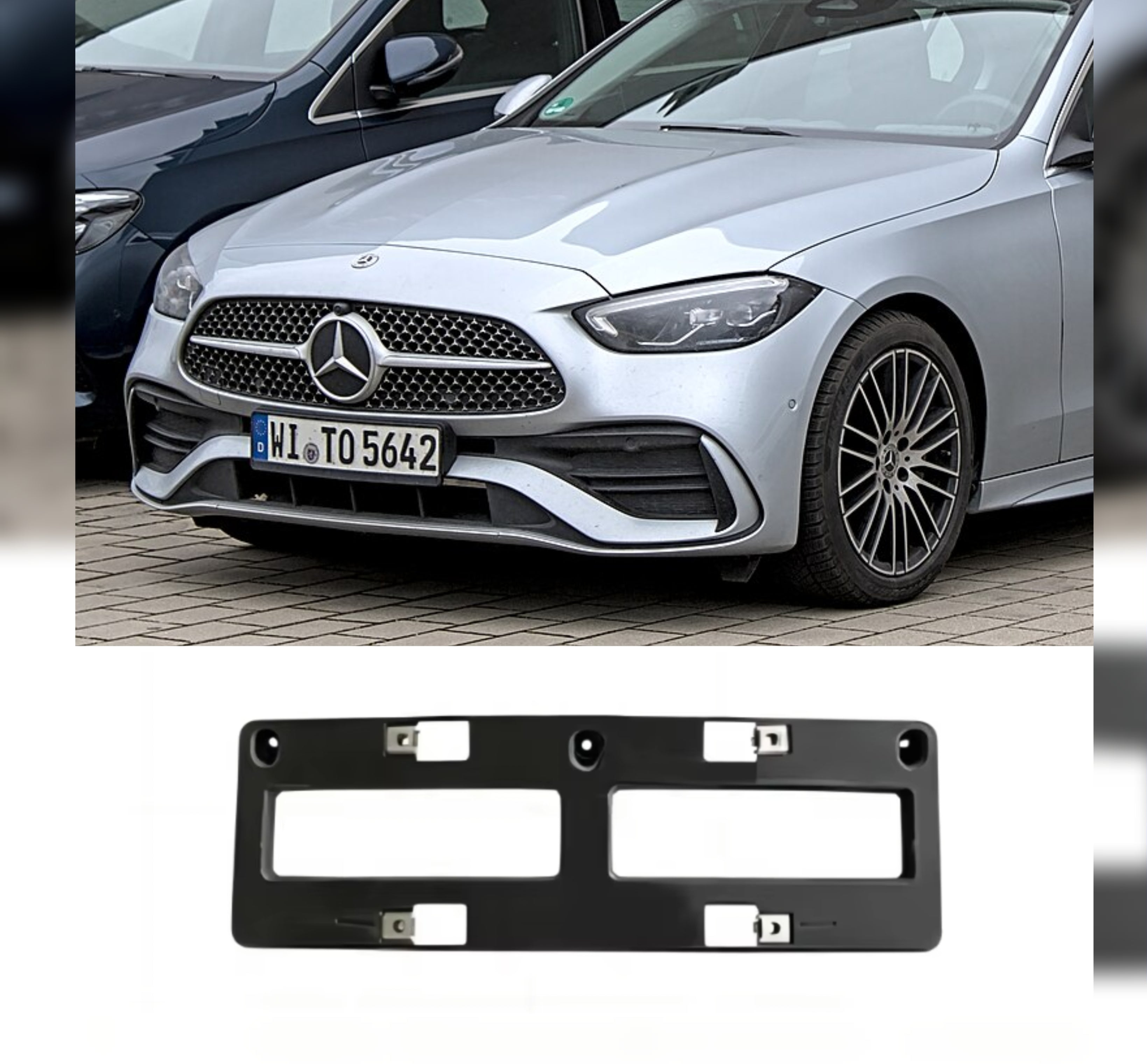 Front Licence Plate Grill A2068850303 Compatible With Mercedes Benz 206 (2022-2025) Tag No.311