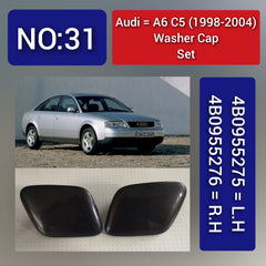 Audi A6 C5 (1998-2004) Washer Cap Set. 4B0955275 = L.H, 4B0955276 = R.H. Tag 31