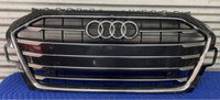 Show Gril Compatible With  Audi A4 B9 Facelift(2020-23) Shiny Black Chrome Tag 31