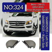 Front Bumper Spoiler Left 1668852925 & Right 1668853025 Compatible With Mercedes Benz (W166) GL-Class (2012-2015) Tag No.324