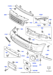 Headlight Bracket Set Right LR013864 & Left LR013866 Compatible With Land Rover Range Rover Vogue - L322 (2009-2012) Tag No.3301
