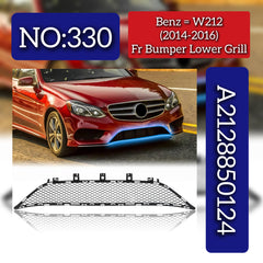 Front Bumper Lower Grill 2218850322 Compatible With Mercedes Benz W212 (2014-2016) Tag No.330