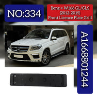 Front Licence Plate Grill 1668801244 Compatible With Mercedes Benz W166 2012-15 Tag NO.334