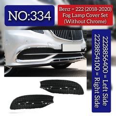 Fog Lamp Cover Left 2228856400 & Right 2228854100 Compatible With Mercedes Benz S-CLASS W222 (2018-2020) Tag No.334