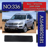 Front Licence Plate Grill 1648850181 A1648850181 Compatible With Mercedes Benz W164 2006-08 Tag No.336