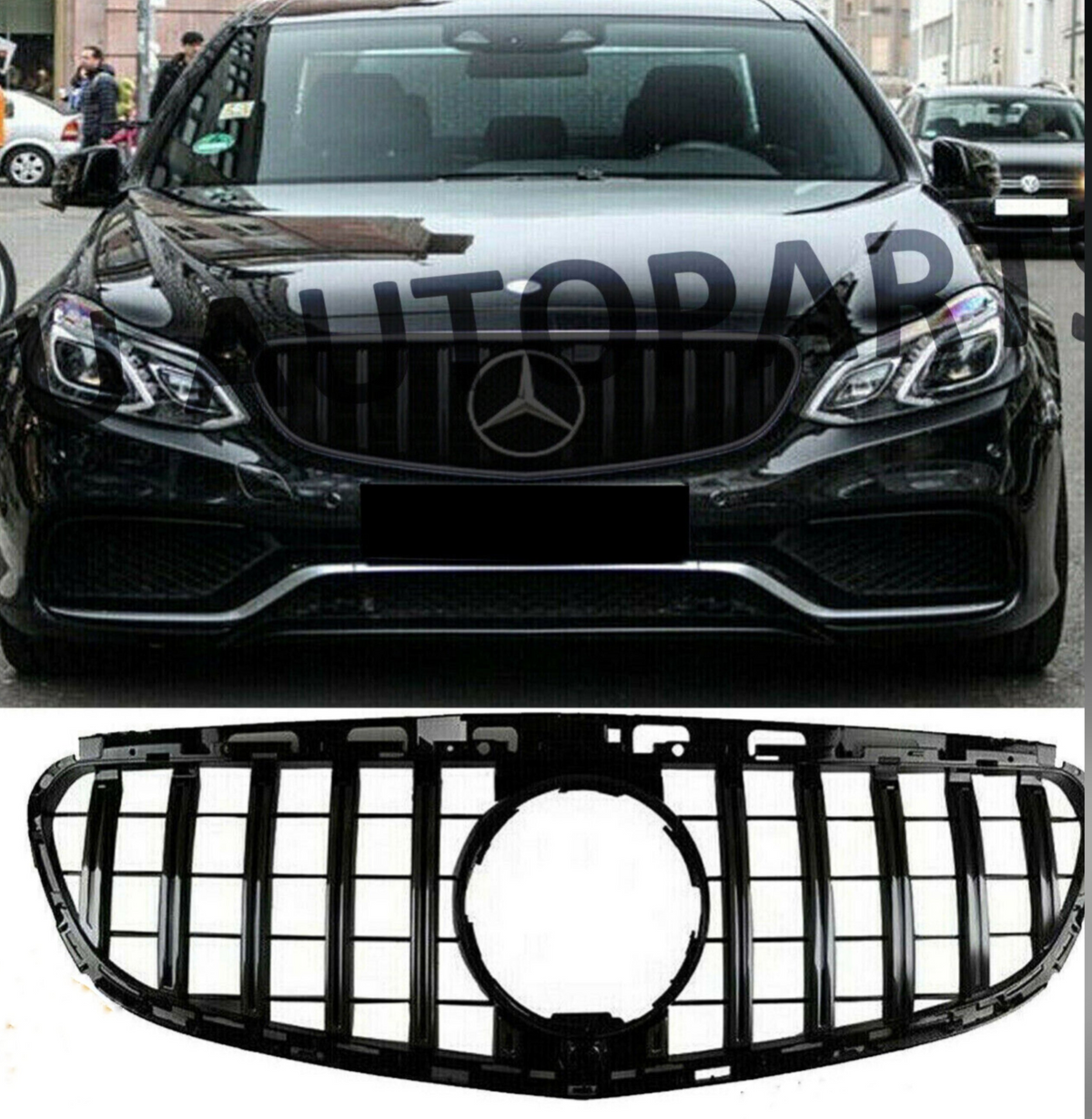GTR Black Show Grill Compatible With Mercedes Benz E-CLASS  W212 T-2 Tag 33