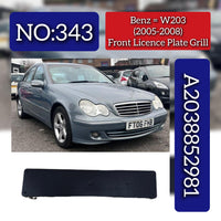 Front Licence Plate Grill 2038852981 Compatible With Mercedes Benz W203 2000-11 Tag No.343