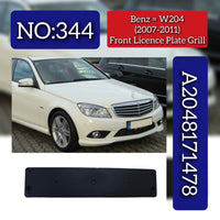 Front Licence Plate Grill 2048171478 Compatible With Mercedes Benz W204 2008-11 Tag No.344