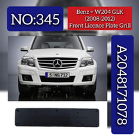 Front Licence Plate Grill 2048171078 Compatible With Mercedes Benz W204 2008-11 Tag No.345