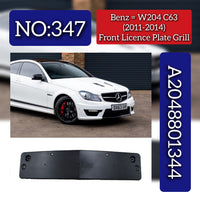Front Licence Plate Grill 2048801344 Compatible With Mercedes Benz W204 2012-14 Tag No.347
