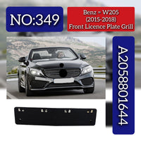 Front Licence Plate Grill 2058801644 Compatible With Mercedes Benz W205 2015-18 Tag No.349
