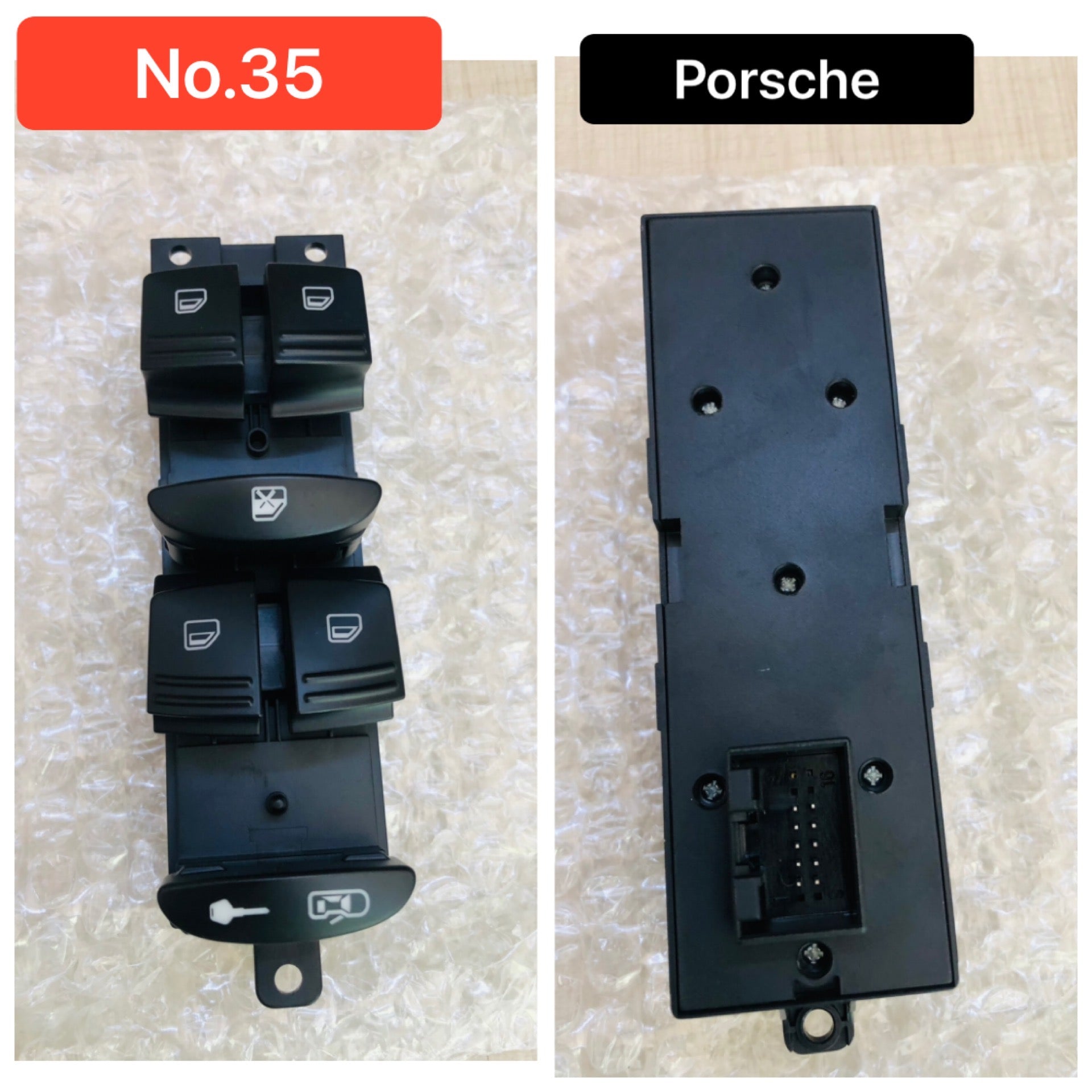 Porsche Cayenne 10-Pin Window Black Switch 95561315602 Tag-SW-35