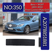 Front Licence Plate Grill 2078851881 Compatible With Mercedes Benz W207 2007-09 Tag No.350