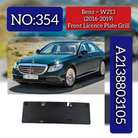 Front Licence Plate Grill 2138803105 Compatible With Mercedes Benz W213 2016-19 Tag No.354