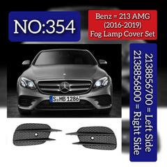 Fog Lamp Cover  Left 2138856800 Right 2138856900 Compatible With MERCEDES-BENZ E-CLASS (W213) Tag No.354