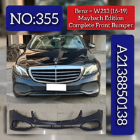 Complete Front Bumper 2138850138 Compatible With Mercedes Benz W213 (2016-19) Tag No.355