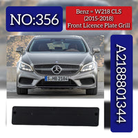 Front Licence Plate Grill 2188801344 Compatible With Mercedes Benz W218 2011-18 Tag No.356