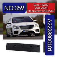Front Front Licence Plate Grill 2228800101 Compatible With Mercedes Benz W222 2018-20 Tag No.359